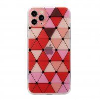 Meka maska s uzorkom vitraža pro iPhone 11 Pro Max - crveni