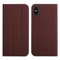 Magnetska flip futrola pro iPhone X / XS - smeđi