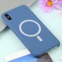 Silikonska maska sa MagSafe pro iPhone X / XS - plavi