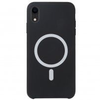 Silikonska maska sa MagSafe pro iPhone XR - crni