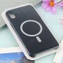 Silikonska maska sa MagSafe pro iPhone XR - crni