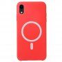 Silikonska maska sa MagSafe pro iPhone XR - crveni