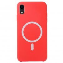 Silikonska maska sa MagSafe pro iPhone XR - crveni