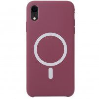Silikonska maska sa MagSafe pro iPhone XR - boja vina