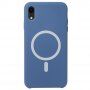 Silikonska maska sa MagSafe pro iPhone XR - plavi