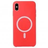 Silikonska maska sa MagSafe pro iPhone XS Max - crveni