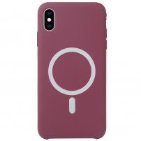 Silikonska maska sa MagSafe pro iPhone XS Max - boja vina