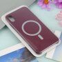 Silikonska maska sa MagSafe pro iPhone XS Max - boja vina