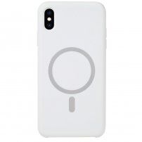 Silikonska maska sa MagSafe pro iPhone XS Max - bijeli