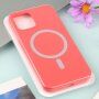 Silikonska maskica s podrškom Magsafe punjenja za iPhone 13 Pro Max - koraljni