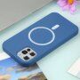 Silikonska maska sa MagSafe pro iPhone 11 Pro Max - plavi