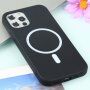 Silikonska maska sa MagSafe pro iPhone 11 Pro Max - crni