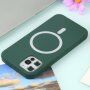 Silikonska maska sa MagSafe pro iPhone 11 Pro Max - tamno zeleni