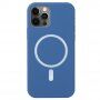 Silikonska maska sa MagSafe pro iPhone 12 Pro Max - plavi