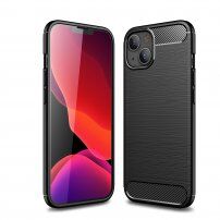 Otporna maska s brušenom teksturom pro iPhone 13 mini - crni