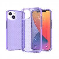 Zaštitna prozirna maska s uzorkom pro iPhone 13 Pro Max - ljubičasti