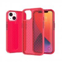 Zaštitna prozirna maska s uzorkom pro iPhone 13 - crveni