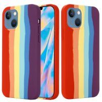 Silikonska maskica za iPhone 13 mini - duginih boja