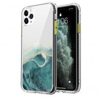 Mramorna maskica otporna na ogrebotine za iPhone 11 Pro Max - tirkizni