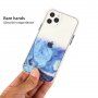 Mramorna maskica otporna na ogrebotine za iPhone 12 mini - crveni