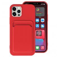 Maska sa dzepom za kartice pro iPhone 11 - crveni