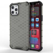Maskica sa strukturom saća za iPhone 13 Pro - crni