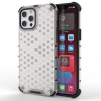 Maskica sa strukturom saća za iPhone 13 Pro - bijeli