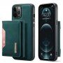 DG.MING 2u1 maska s odjeljivim magnetičnim novčanikom pro iPhone 12 Pro Max - zeleni