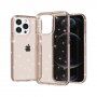 Prozirna maskica sa šljokicama za iPhone 13 Pro - zlatni