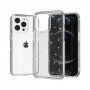 Prozirna maskica sa šljokicama za iPhone 13 Pro - srebrni