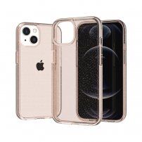 Prozirna maskica sa šljokicama za iPhone 13 mini - zlatni