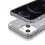 Prozirna maskica sa šljokicama za iPhone 13 mini - sivi