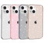 Prozirna maskica sa šljokicama za iPhone 13 mini - sivi