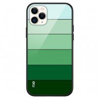 NXE višebojna maska sa staklenom zadnjom stranom pro iPhone 13 Pro - zeleni