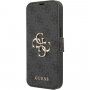 Guess 4G Metal Logo flip futrola pro iPhone 13 - sivo