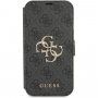 Guess 4G Metal Logo flip futrola pro iPhone 13 - sivo