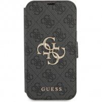 Guess 4G Metal Logo flip futrola pro iPhone 13 - sivo