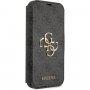 Guess 4G Metal Logo flip futrola pro iPhone 13 - sivo