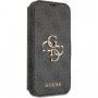 Guess 4G Metal Logo flip futrola pro iPhone 13 Pro - sivo