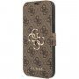 Guess 4G Metal Logo flip futrola pro iPhone 13 - smeđi