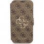 Guess 4G Metal Logo flip futrola pro iPhone 13 - smeđi