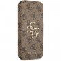 Guess 4G Metal Logo flip futrola pro iPhone 13 - smeđi