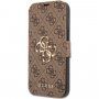 Guess 4G Metal Logo flip futrola pro iPhone 13 Pro - smeđi