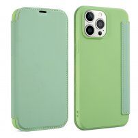Futrola novčanik od silikona i PU kože za iPhone 13 Pro - zeleno