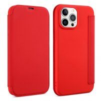 Futrola novčanik od silikona i PU kože za iPhone 13 mini - crveno