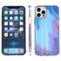 Zaštitna maska otporna na udarce za uzorkom vodenih boja pro iPhone 13 Pro - plavi
