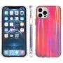 Zaštitna maska otporna na udarce za uzorkom vodenih boja pro iPhone 13 Pro Max - ružičasti