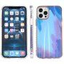 Zaštitna maska otporna na udarce za uzorkom vodenih boja pro iPhone 13 Pro Max - plavi