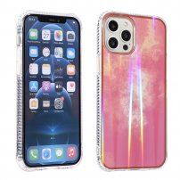 Maskica promjenjive boje otporna na udarce za iPhone 13 Pro Max - tamnoružičast