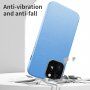 Maska otporna na udarce sa teksturom kože pro iPhone 13 mini - Svijetloplav